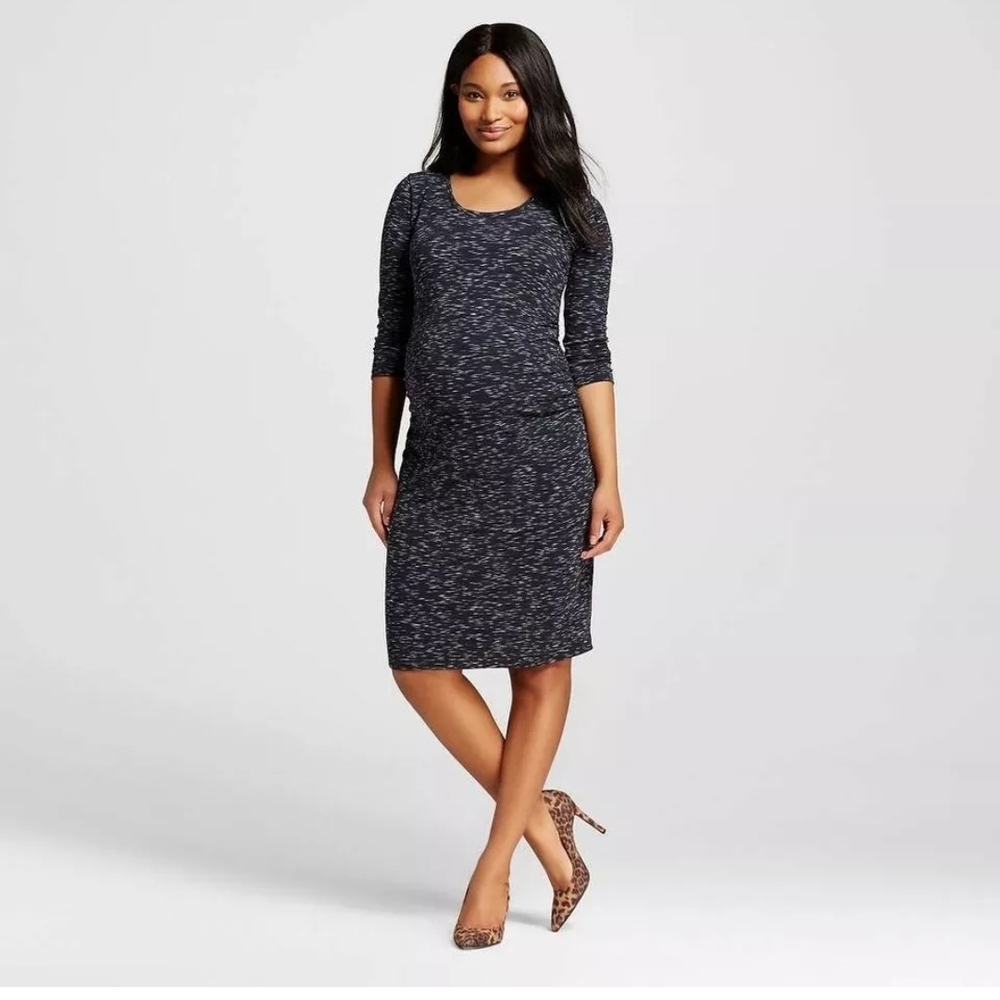 Women's Navy Maternity Dress